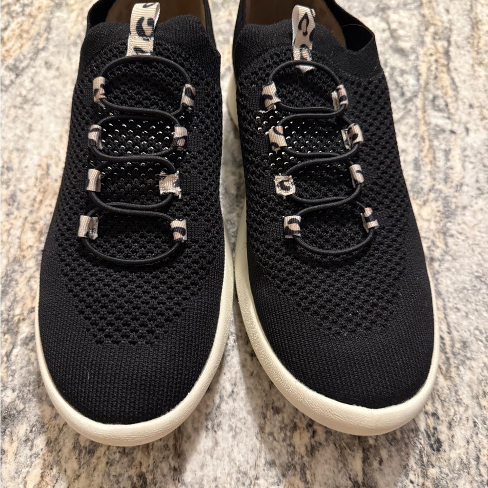 Life Stride Black Knit Women’s Sneakers